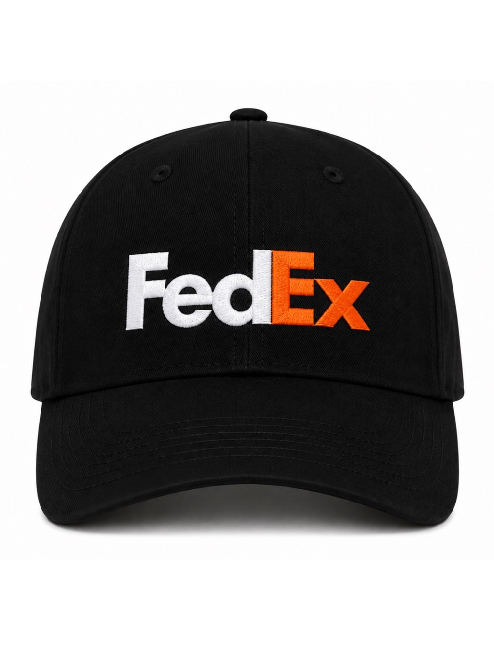 FedEx Delivery Hat Black Baseball Cap Embroidered Logo 2D Flat
Adjustable Gift